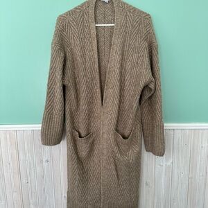 Cozy Tan Sweater Cardigan